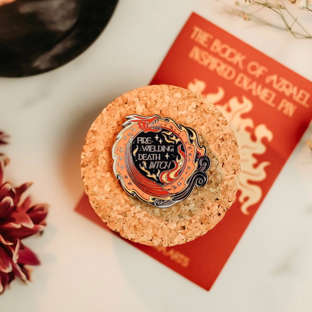 The Bookish Box Book of Azrael Enamel Pin